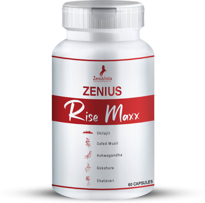 Zenius Rise Maxx Capsule for Power Energy & Stamina, Improves Immunity(60 Capsules)