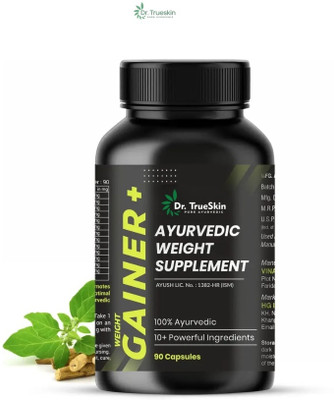 Dr.TrueSkin Weight Gainer+ Capsules Herbal Metabolic Support 90CAPS(90 Capsules)
