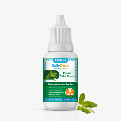 Daily Cure Punch Tulsi drops 30ml for immunity and respiratory health(30 ml)