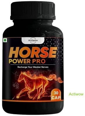 ACTIWOW Horse Power Pro Capsule Recharges energy & builds confidence CR12FD(30 Capsules)
