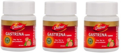 Dabur Gastrina Tablets 60n For Gas Problems(Pack of 3, 180 Tablets)