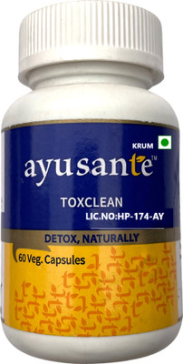 KRUM Ayustane Toxclean help in Detoxification -60 capsules(60 Capsules)