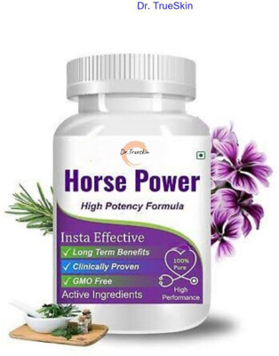 Dr.TrueSkin Horse Power Capsule & Oil For Body & Mind Boost(30 Capsules)