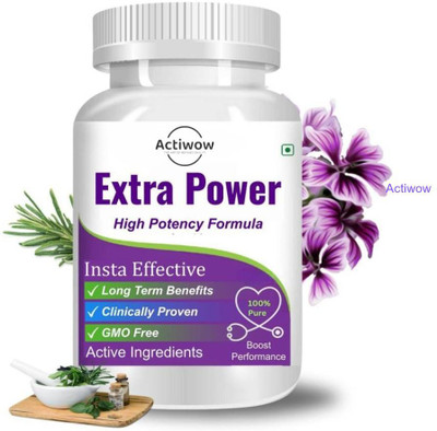 ACTIWOW Extra Power Men's Capsules - Strength Daily(30 Capsules)