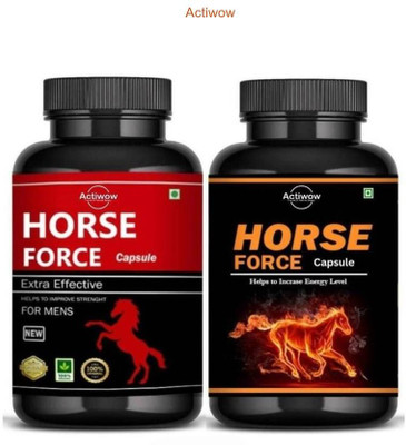 ACTIWOW Horse Force Capsule Improves male vitality & strength Row 01 A01(30 Capsules)