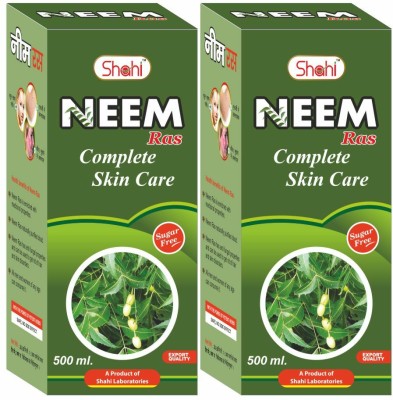 SHAHI Neem Ras 500ml For Healthy & Glowing Skin & Hair(Pack of 2)