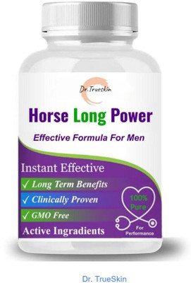 Dr.TrueSkin Horse Long Power Capsule & Oil For Enhanced Energy Flow(30 Capsules)