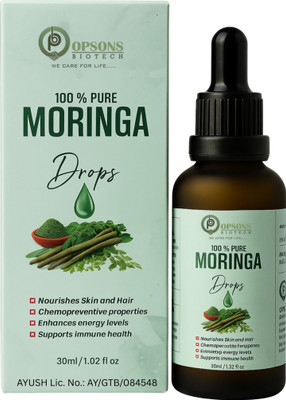Opsons Biotech Moringa Drops – Nourishes Hair & Skin, Boosts Energy & Immunity(30 ml)