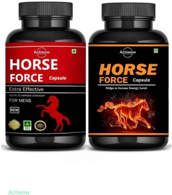 ACTIWOW Horse Force Capsule Combo Feel Refreshed & Energized VGH01 E05(30 Capsules)