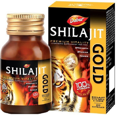 Dabur Shilajit with Gold & Kesar 20 capsules(20 Capsules)
