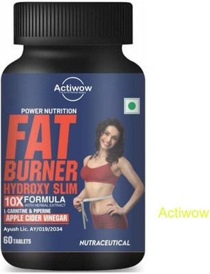 ACTIWOW Fat Burner Tablets with MCT Oil & CLA for Rapid Fat LossY01(60 Tablets)