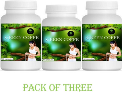 compass herbal GREEN COFFEE ,AYURVEDIC MEDICINE PACK OF 3 , 180 CAPSULE(Pack of 3, 180 Capsules)