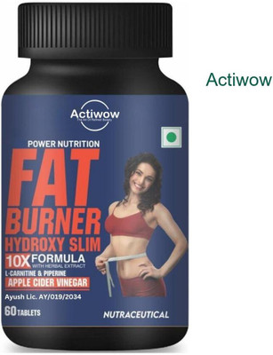 ACTIWOW Fat Burner Tablets with Garcinia Cambogia & Cinnamon for Fat LossY01(60 Tablets)