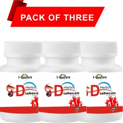 Hashmi Herbo Diabecon Capsule | Diabetes care herbal capsules(Pack of 3)