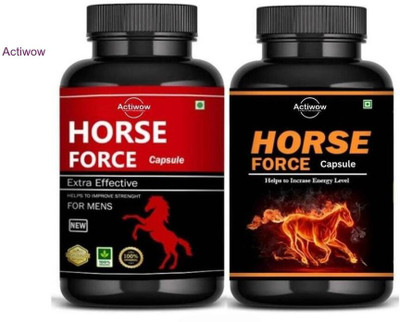 ACTIWOW Horse Force Capsule Boosts drive & endurance Row 01 B02(30 Capsules)