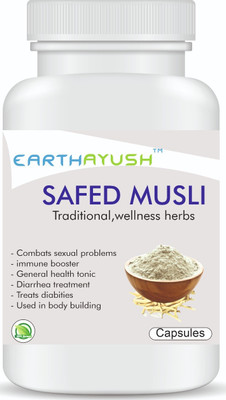 earthayush Safed musli/immunity booster/60 capsule/ pack of 1(60 Capsules)