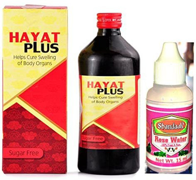 New Shama Hayat plus 200ml [pack of 3] Comes with shandaar rose water(Pack of 3, 600 ml)