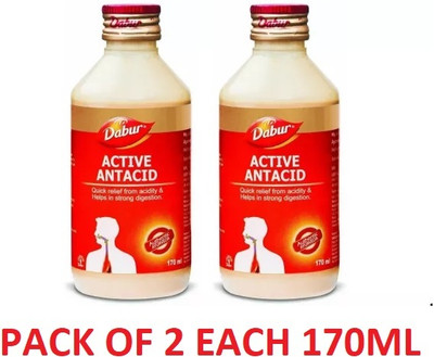 Dabur Active Antacid Syrup(2x170ml)(Pack of 2, 340 ml)