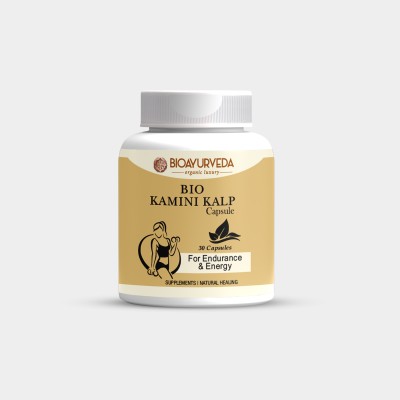 BIOAYURVEDA Kamini Kalp Capsules for Endurance and Energy