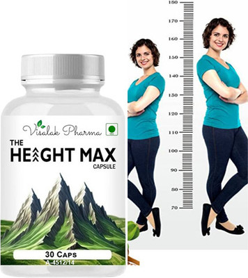 visalak pharma The Height Max Capsule For Developes Length of Bones Gains Extra Inches(30 Capsules)
