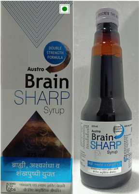 AUSTRO Ayurvedic Syrup with rare herbs to improve memory power, concentration, stress(225 ml)