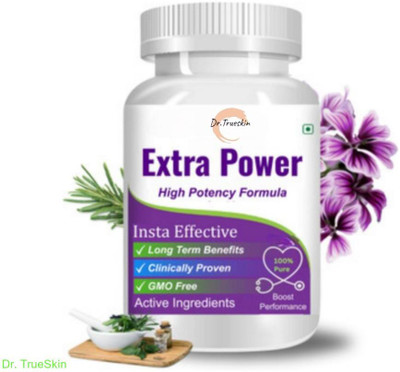 Dr.TrueSkin Extra Power Capsules With Potent Energy and Strength Mix A01(30 Capsules)