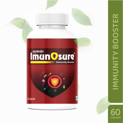 Suraj Herbals ImunOsure For Immunity Booster(Pack of 3, 120 Capsules)