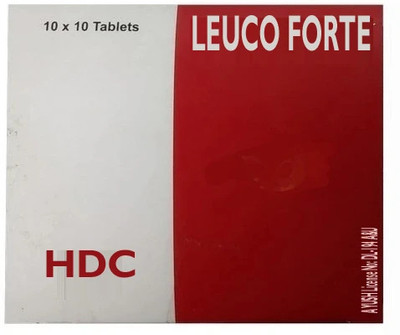 H D C Leuco Forte Tablets - Effective in Leucorrhea(Pack of 10, 10 Tablets)