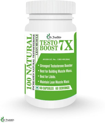 Dr.TrueSkin Testo Boost 7X Capsules Herbal Power Enhancer for Men(30 Capsules)