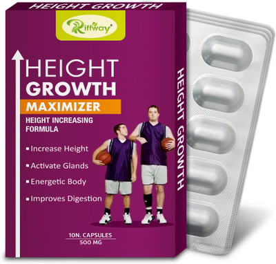 Riffway Height Growth Capsule Helps To Speed Up Grow Taller In All Ages(Pack of 4, 40 Capsules)