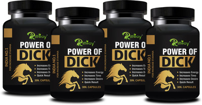 Riffway Power Of D-ick _ Herbal Tablet Stamina Capsule For Better Strength(Pack of 4, 120 Capsules)