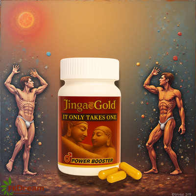 Fkdream Jinga Gold Ayurvedic Vitality Support Supplement with Ancient Herb Power(30 Capsules)