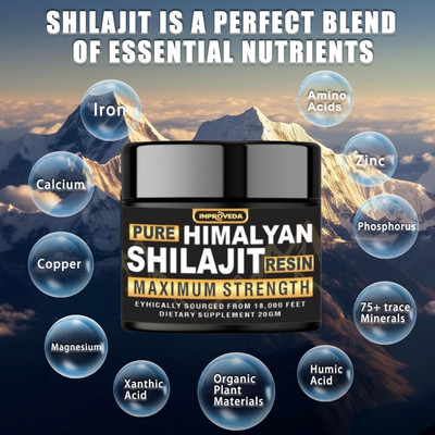 INPROVEDA Pure Himalayan_Shilajit Gold Resin(20 g)