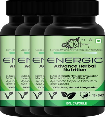 Riffway Energic Health Power Medicine For Men - Stay Active All Day & More Immunity(Pack of 4)