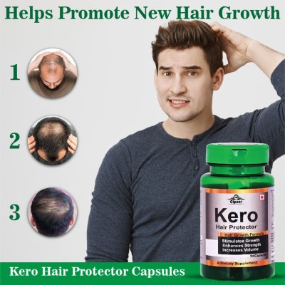 CIPZER Kero Hair Protector Capsule Promote Hair Growth and Prevents Hair Loss(30caps)