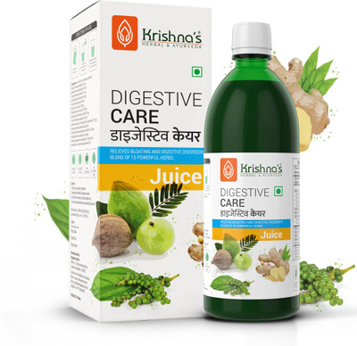 Krishna's Herbal & Ayurveda Digestive Care Juice | Relieves Bloating & Digestive Disorders(1 L)