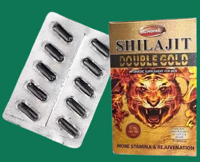 Redtize NMJKJ DR CHOPRA SHILAJIT DOUBLE GOLD CA (10 Capsules)(10 Capsules)