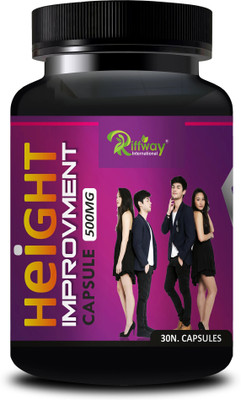 Riffway Height Improvement Capsules For Extra Height Inches :- Ayurvedic(30 Capsules)