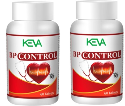 KEVA BP Control Tablet FOR control high blood pressure (Pack Of 2x60 Tablets)(Pack of 2)