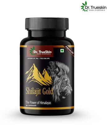 Dr.TrueSkin Shilajit Gold Herbal Strength Daily Plus 30 Capsules A01(30 Capsules)