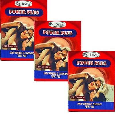 vedazone drstyf Dr. Biswas Power Plus Capsule For Vigor and Vitality (Pack of 3)(Pack of 3)