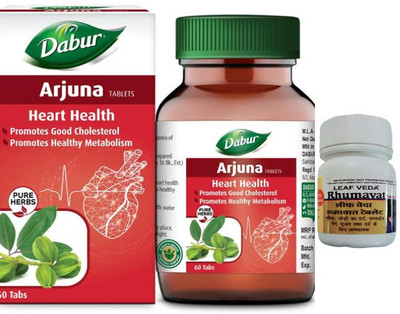 Dabur For Heart Health With Leaf Rhumawat 20 Tab(Pack of 2, 60 Tablets)