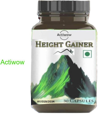 ACTIWOW Height Gainer Capsules for Improving Bone and Height Growth(30 Capsules)