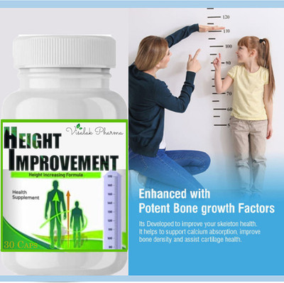 visalak pharma Height Improvement Ayurvedic tab-lets 30 Caps pack of 1(30 Capsules)