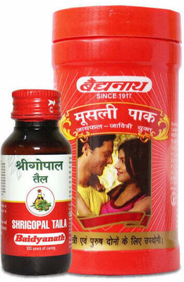 Baidyanath Musli Pak Pack Of 2 (100 gm Each) + Shri Gopal Tel 50 ml(Pack of 2, 100 g, 50 ml)