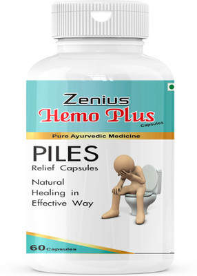 Zenius Hemo Plus Ayurvedic Capsules fast Relief Form Bavasir(60 Capsules)