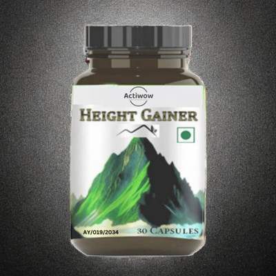 ACTIWOW Height Gainer Capsules Effective Height Growth for Men and Women a1(30 Capsules)