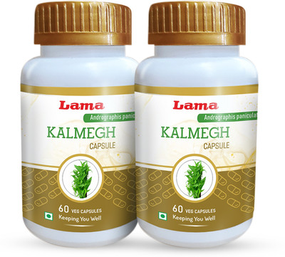 Lama Kalmegh Capsule with extracts - 60 Vegetarian Capsules(Pack of 2, 120 Capsules)