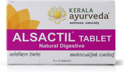 Kerala Ayurveda Alsactil Tablet - 100 Count(100 Tablets)