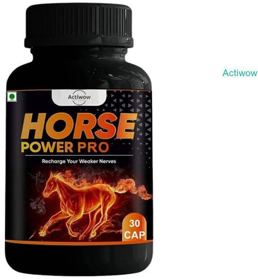 ACTIWOW Horse Power Pro Capsule Stamina support for busy life A01(30 Capsules)